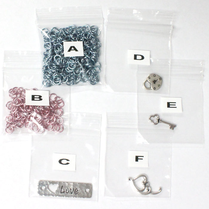 Component Kit for Made With Love Chainmail Bracelet