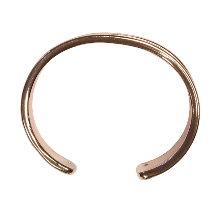 10mm Glue-In Channel Cuff Bracelet / plated brass with a rose gold finish / CUFF10-RG