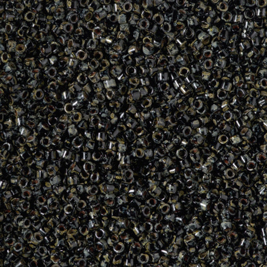 DB-2261 Smoky Obsidian Picasso 11/0 Miyuki Delica Seed Beads (10 gram bag)