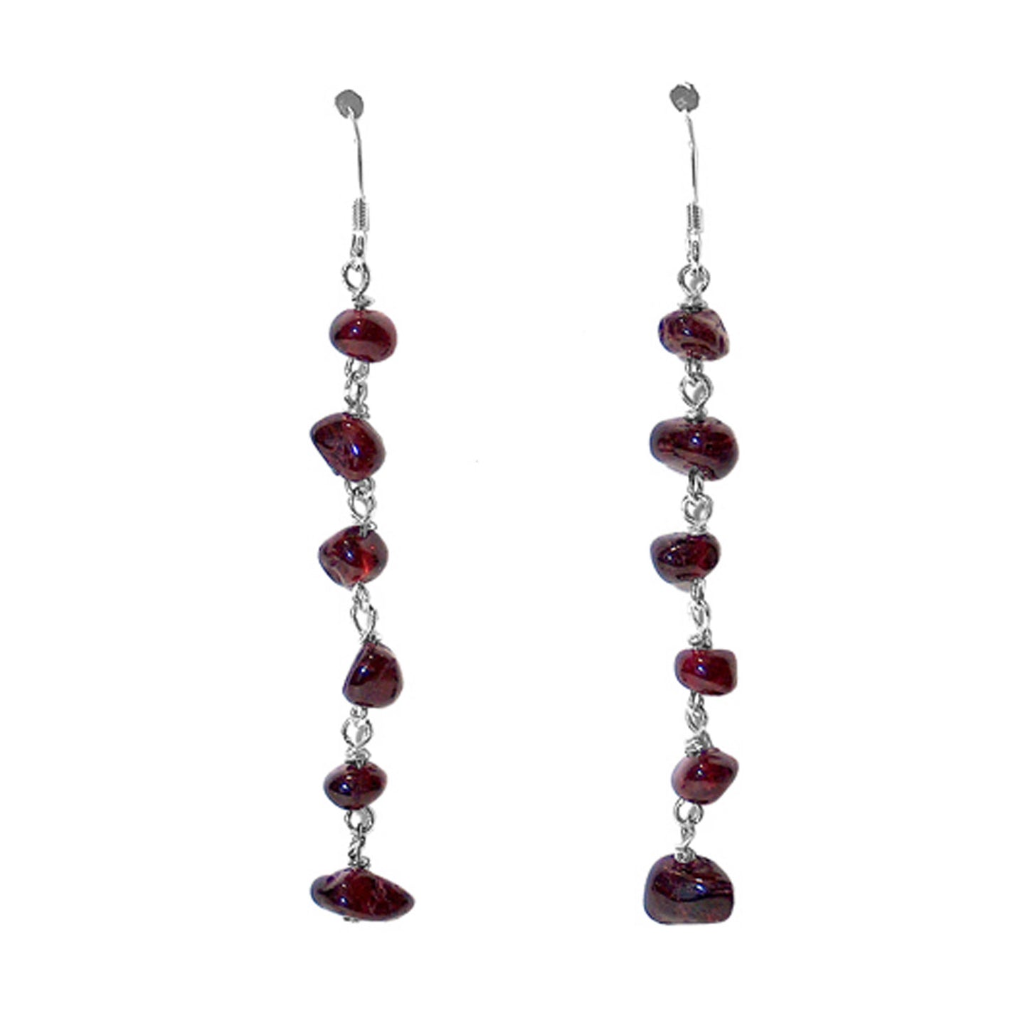 Garnet Earrings - Front View
