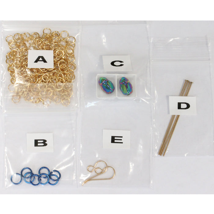 Component Kit for Queen of the Nile Chainmail Earrings