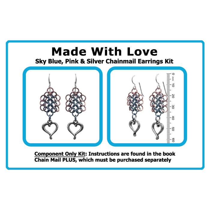 Component Kit for Made With Love Chainmail Earrings