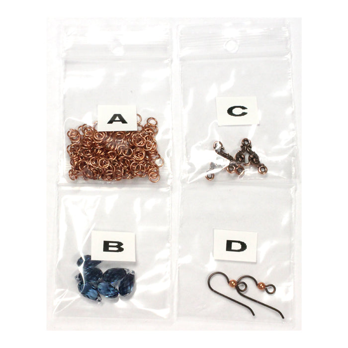 Component Kit for Denim Daydreams Chainmail Earrings