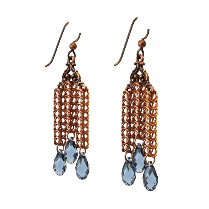 Denim Daydreams Chainmail Earrings