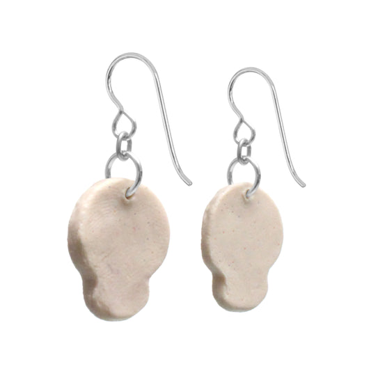 Day of the Dead Sugar Skull Earrings – 42 mm / Sterling Silver Hook Earwires