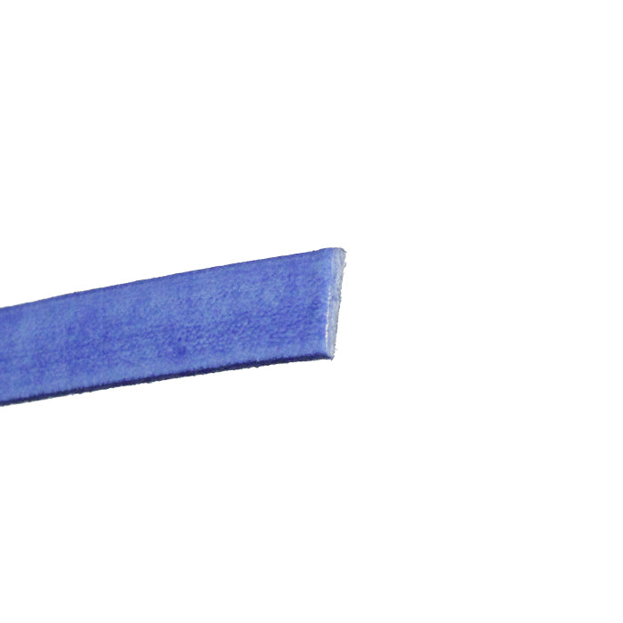 BLUEBERRY Italian Dolce Flat Leather Strap / sold by the foot / 10 mm wide x 2 mm thick