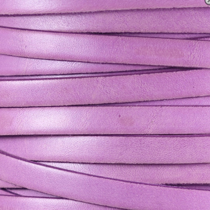 PETUNIA Italian Dolce Flat Leather Strap / sold by the foot / 10 mm wide x 2 mm thick