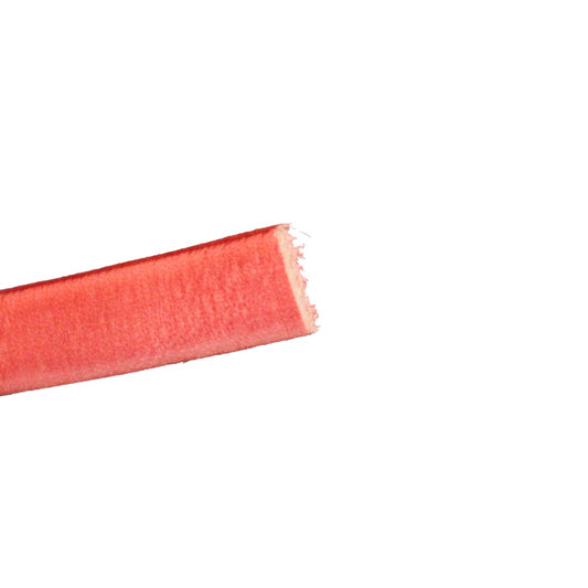 WATERMELON Italian Dolce Flat Leather Strap / sold by the foot / 10 mm wide x 2 mm thick