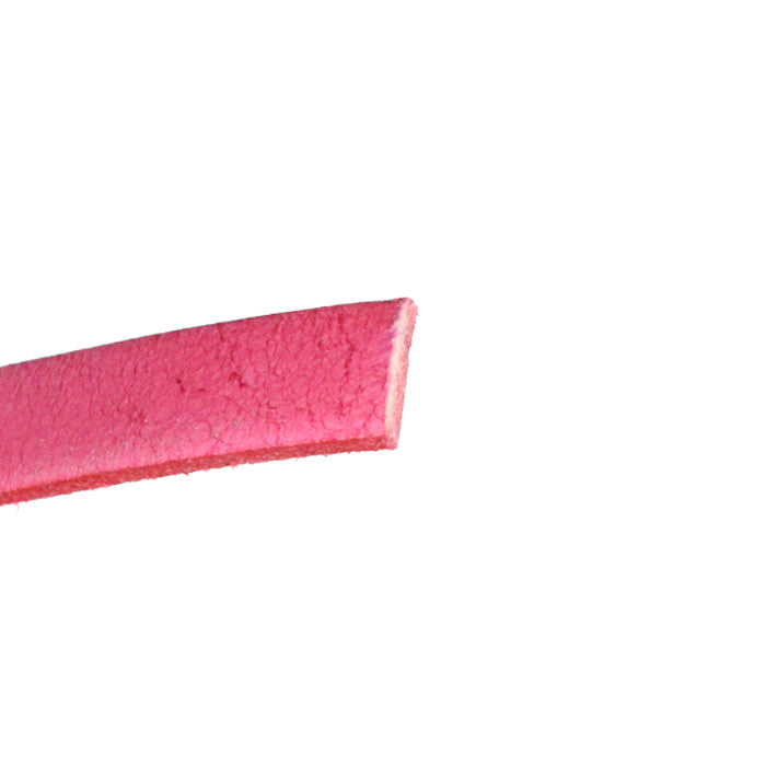 HIBISCUS Italian Dolce Flat Leather Strap / sold by the foot / 10 mm wide x 2 mm thick