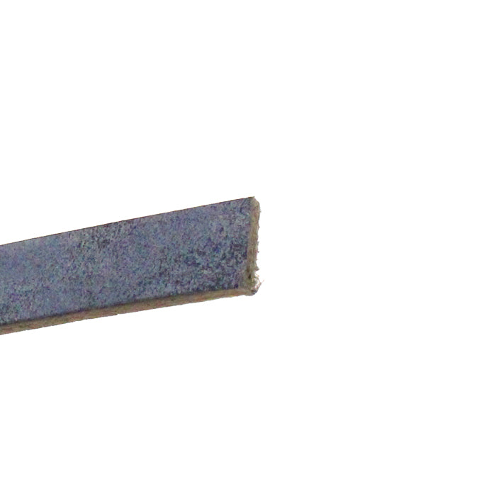 NAVY BLUE Vintage Mediterranean Flat Leather Strap / sold by the foot / 10 mm wide x 2 mm thick