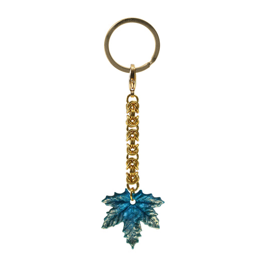 Maple Leaf Keychain / 100mm length / choose from 4 colorways