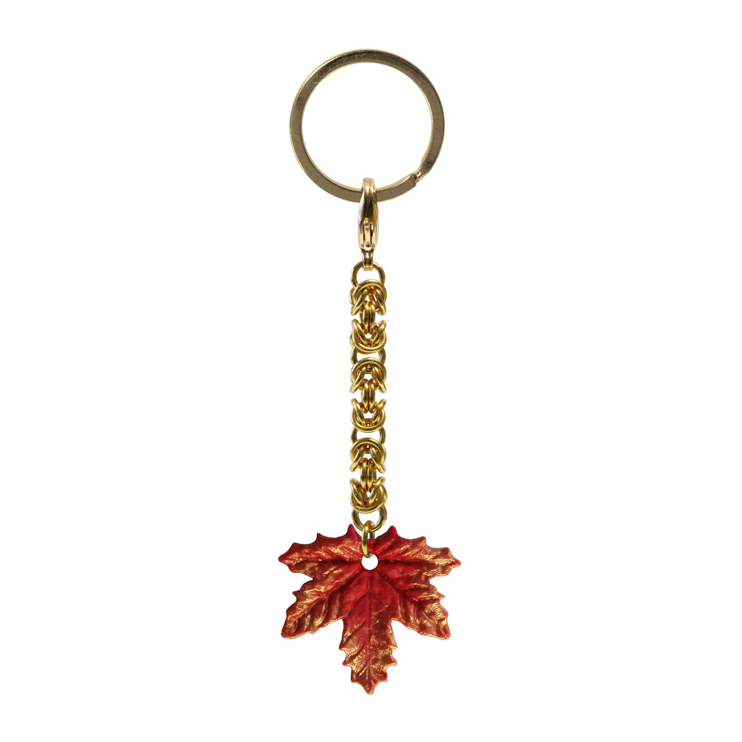 Maple Leaf Keychain / 100mm length / choose from 4 colorways