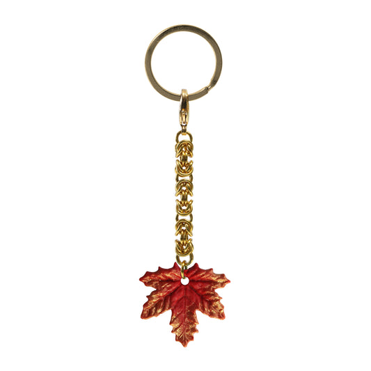 Maple Leaf Keychain / 100mm length / choose from 4 colorways