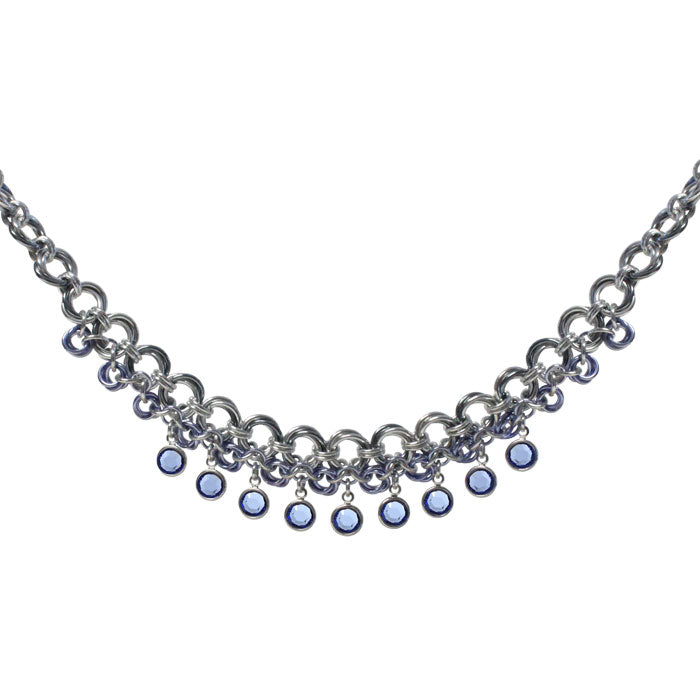Flowers In Bloom Chainmail Necklace