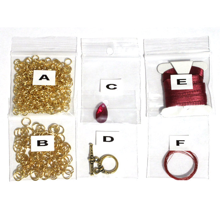 Component Kit for Red Carpet Chainmail Necklace