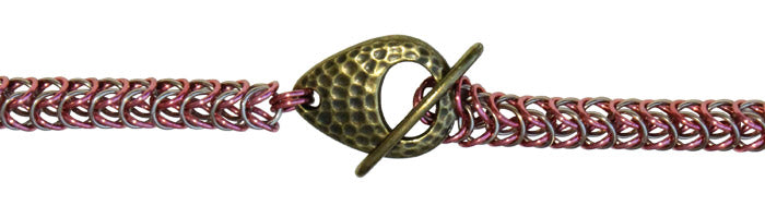 Pink Champagne Chainmail Necklace
