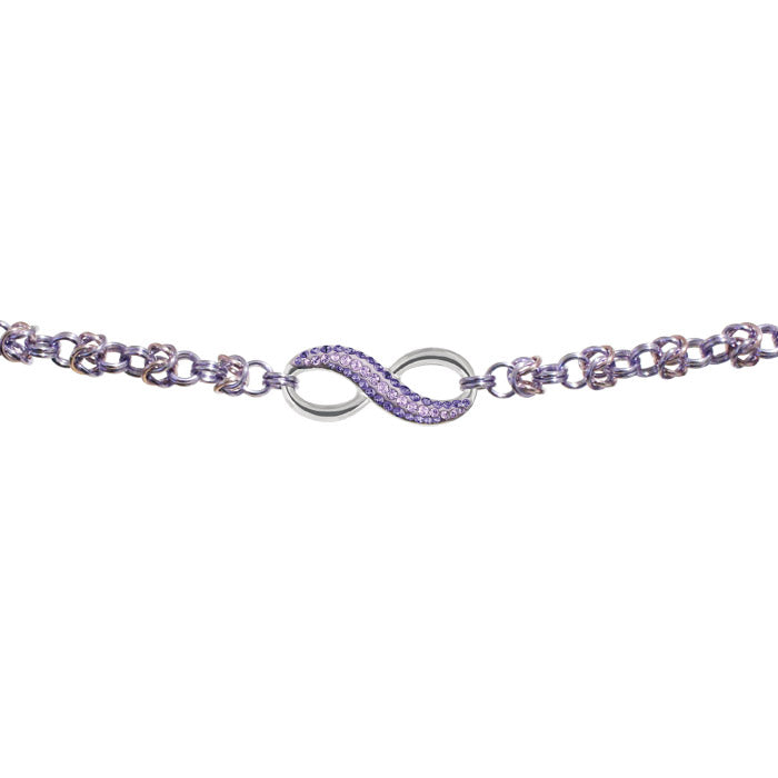 Forever Lavender Chainmail Necklace