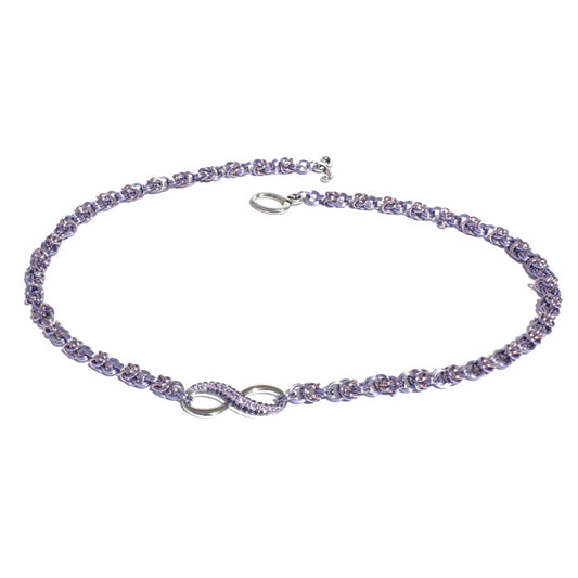 Forever Lavender Chainmail Necklace