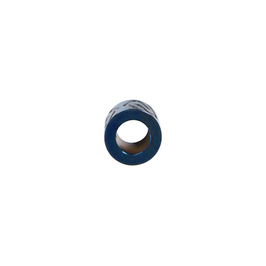Geometric Stainless Steel Cylinder Bead / sold individually / blue color / 10 x 10 x 6mm ID / electroplated finish