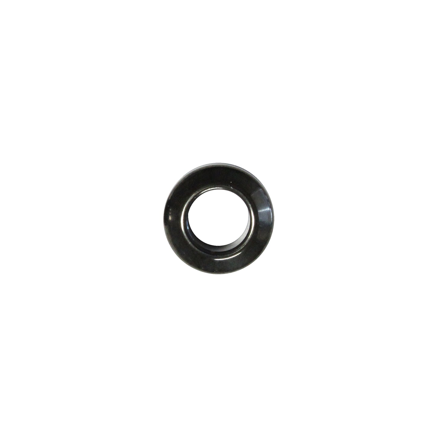 Ribbed Stainless Steel Spacer Bead / sold individually / black color / 11 x 6.5 x 6mm ID / electroplated finish