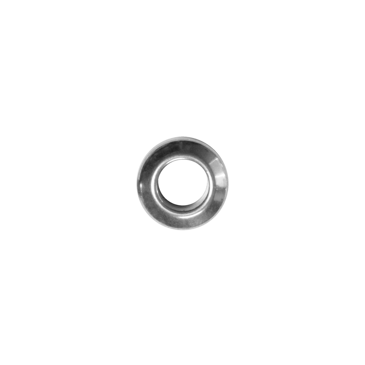 Ribbed Stainless Steel Spacer Bead / sold individually / silver color / 11 x 6.5 x 6mm ID / electroplated finish