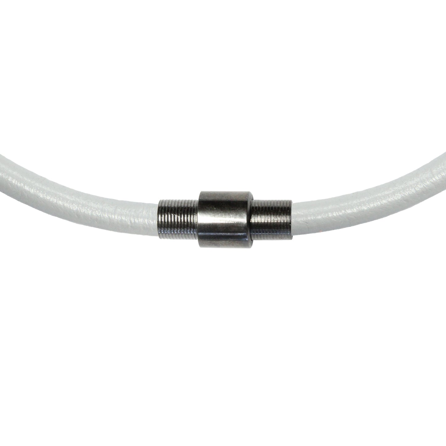 Stainless Steel Ribbed Magnetic Clasp / sold individually / black color / 23 x 10 x 6mm ID / electroplated finish
