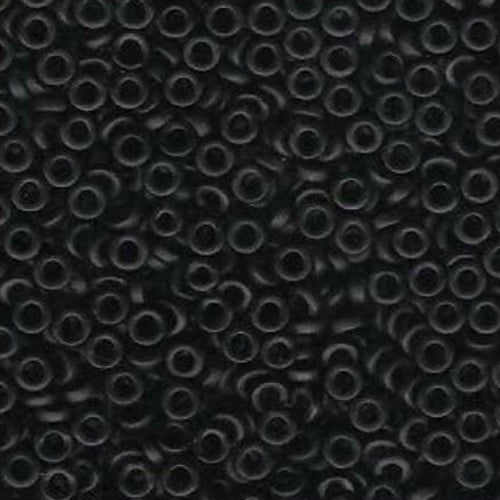 SPR3-0401F Black Miyuki Spacer Seed Beads / 3mm x 1.3mm / 10 gram bag