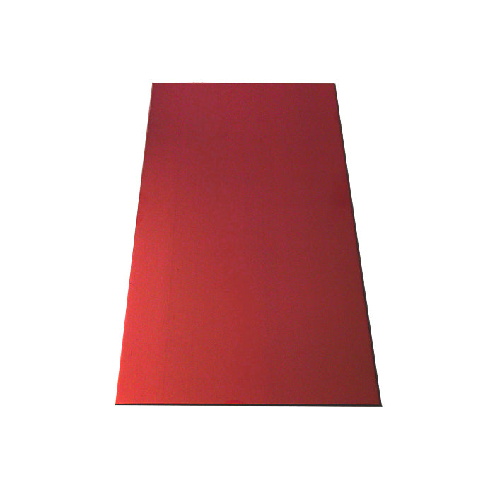 RED Anodized Aluminum Bracelet Strip / 12 x 2 Inch / 20 Gauge
