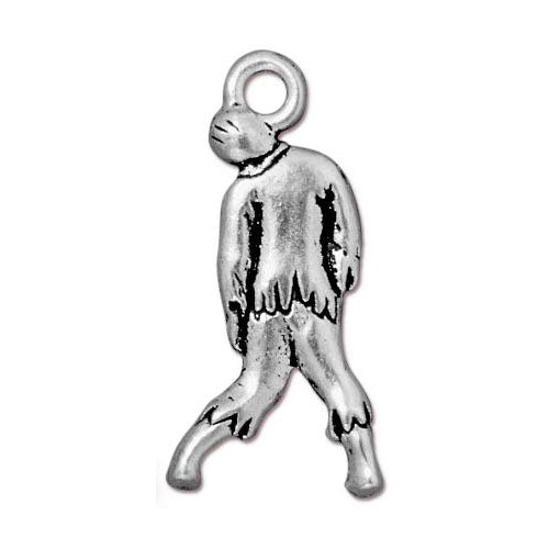 TierraCast Zombie Charm / pewter with antique silver finish