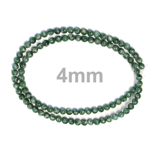 6mm Tree Agate / 16" Strand / natural / smooth round stone beads