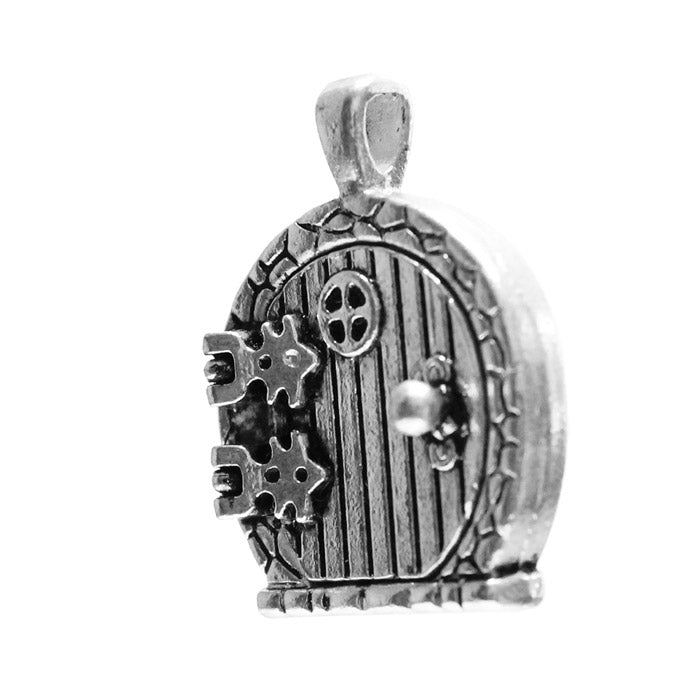 Magnetic Fairy Door Locket Pendant / 32mm magnetic door opens for pictures, secrets or wishes / use as charm, pendant or locket