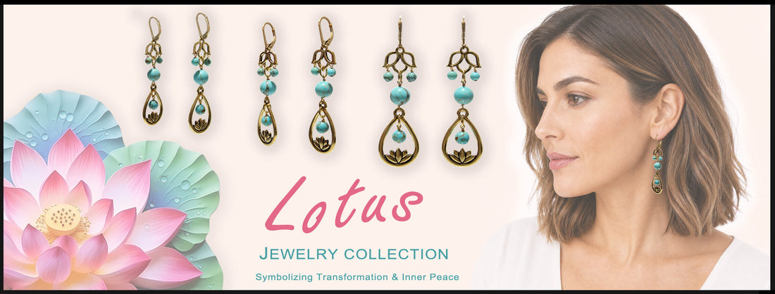 🪷 Turquoise Lotus Flower Earrings: The Story Behind the Design