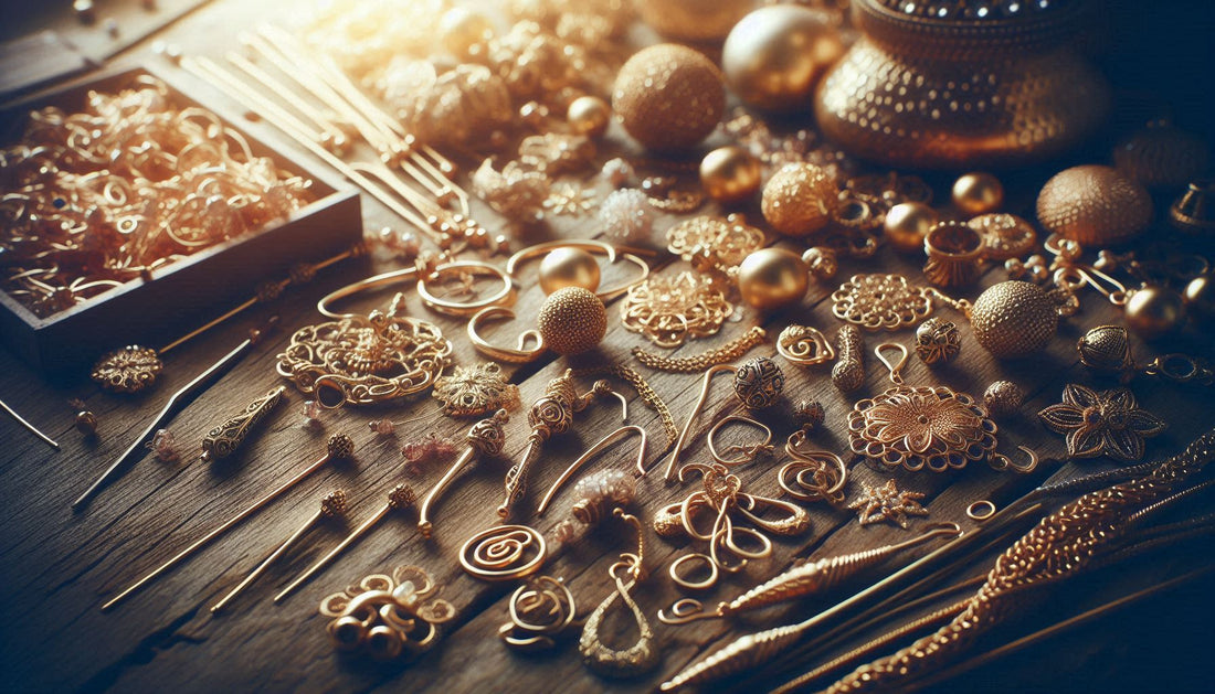 What does Gold-filled mean in jewelry components?
