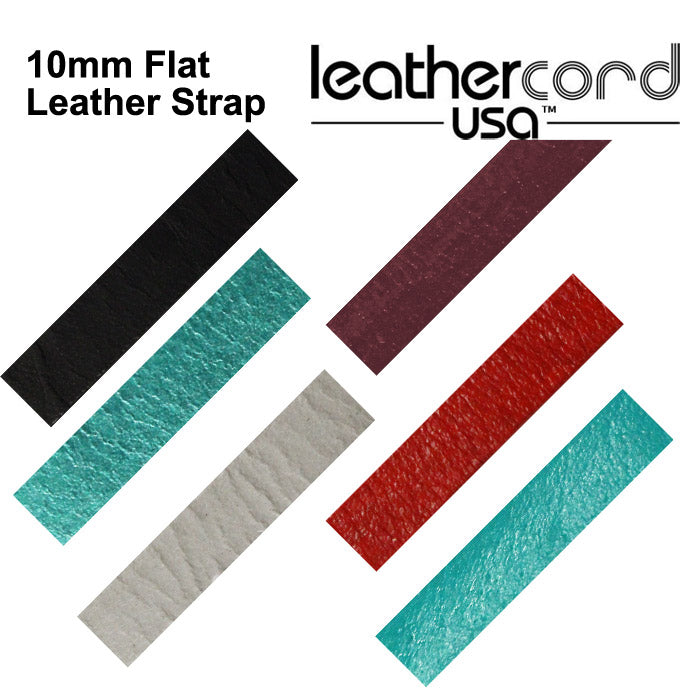 10mm Flat Leather Strap / 1.5mm thick / made in India