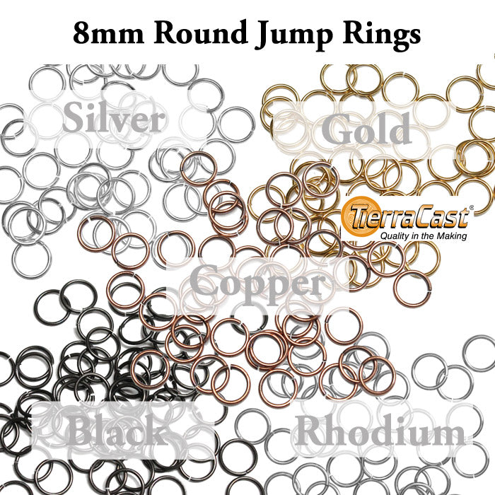 8mm Round Jump Rings – StravaMax Jewelry Etc