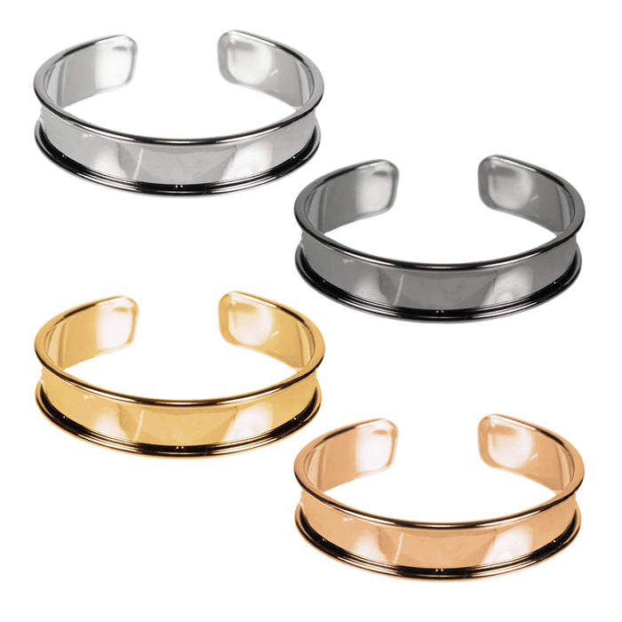 Glue-In Channel Cuff Bracelet
