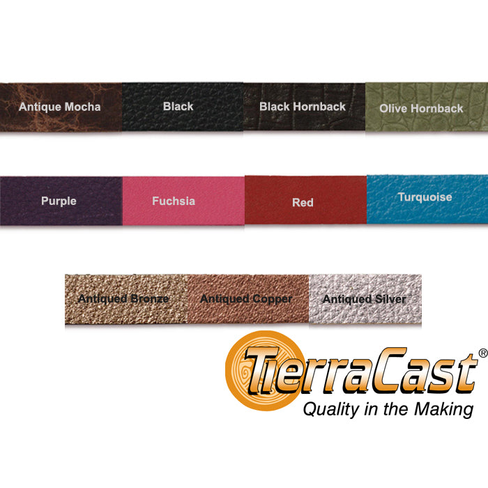 TierraCast 10 Inch Leather Bracelet Straps