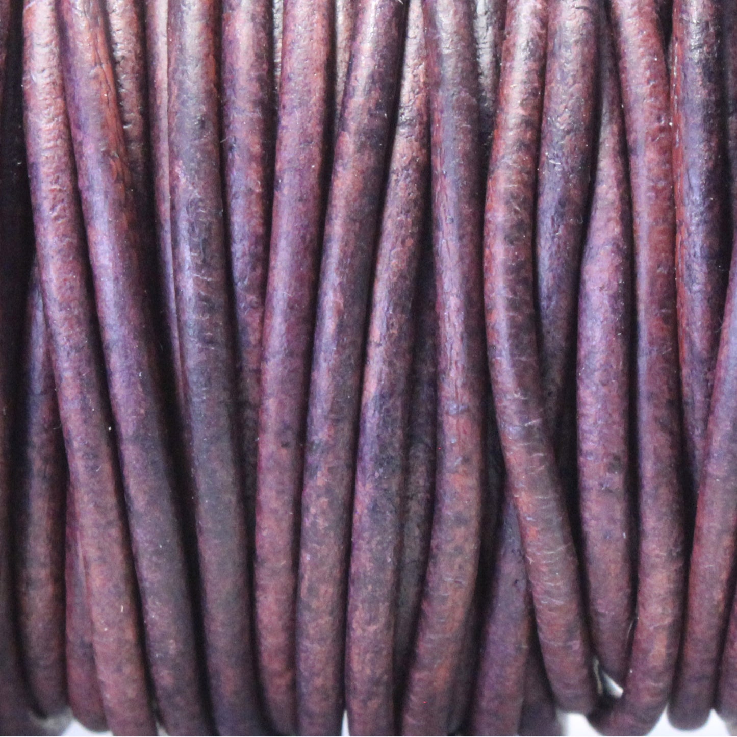 NATURAL VIOLET 2mm Round Leather Cord