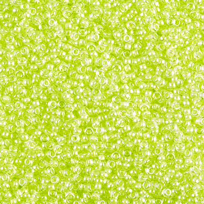 15/0 Luminous Chartreuse Color Lined Miyuki Round Seed Beads