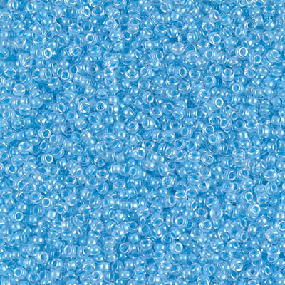 15/0 Luminous Blue Bird Color Lined Miyuki Round Seed Beads