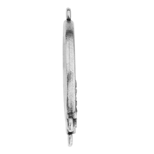 TierraCast Large Blossom Pendant 3 to 1 Link / 34 x 25mm / pewter with antique silver finish