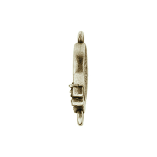 TierraCast Blossom Link / 21 x 13mm / pewter with brass oxide finish
