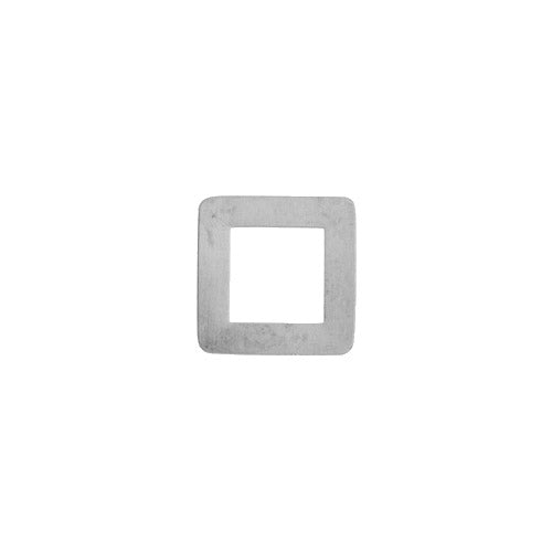 GERMAN SILVER Square Washer Metal Blank