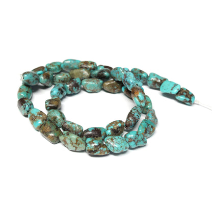 Kingman Turquoise Nugget Beads – 16″ Strand, 7–12 mm Natural Gemstone Beads for Jewelry Making