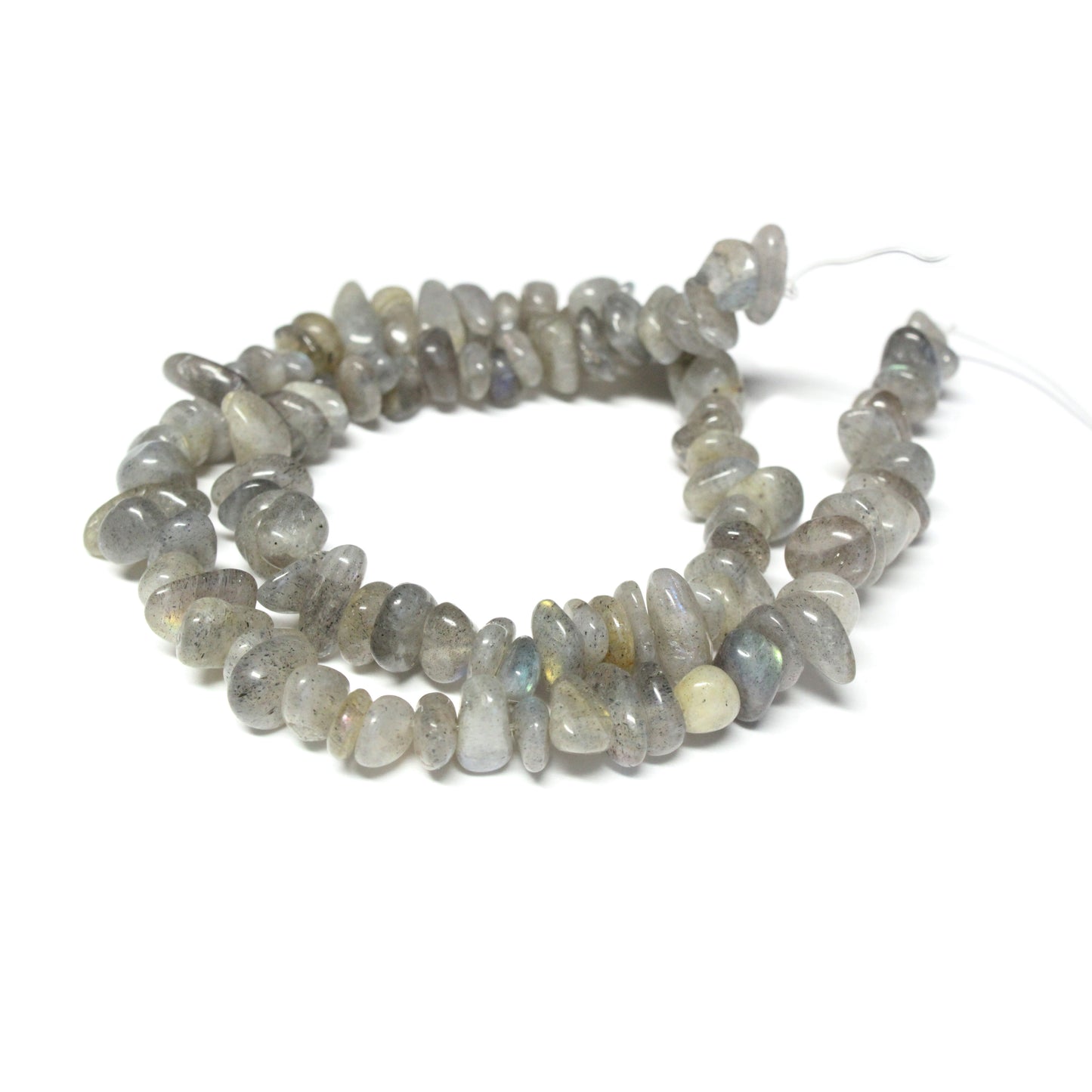 Labrodite Chip Beads - side view