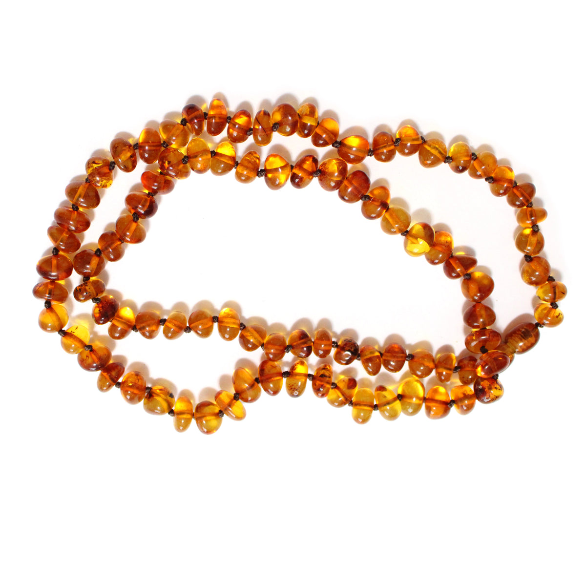Baltic Amber Roundelle Nugget Beads / irregular 6x9mm natural / 24" Strand