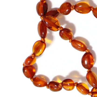 Baltic Amber Smooth Nugget Beads / irregular 7x5mm natural