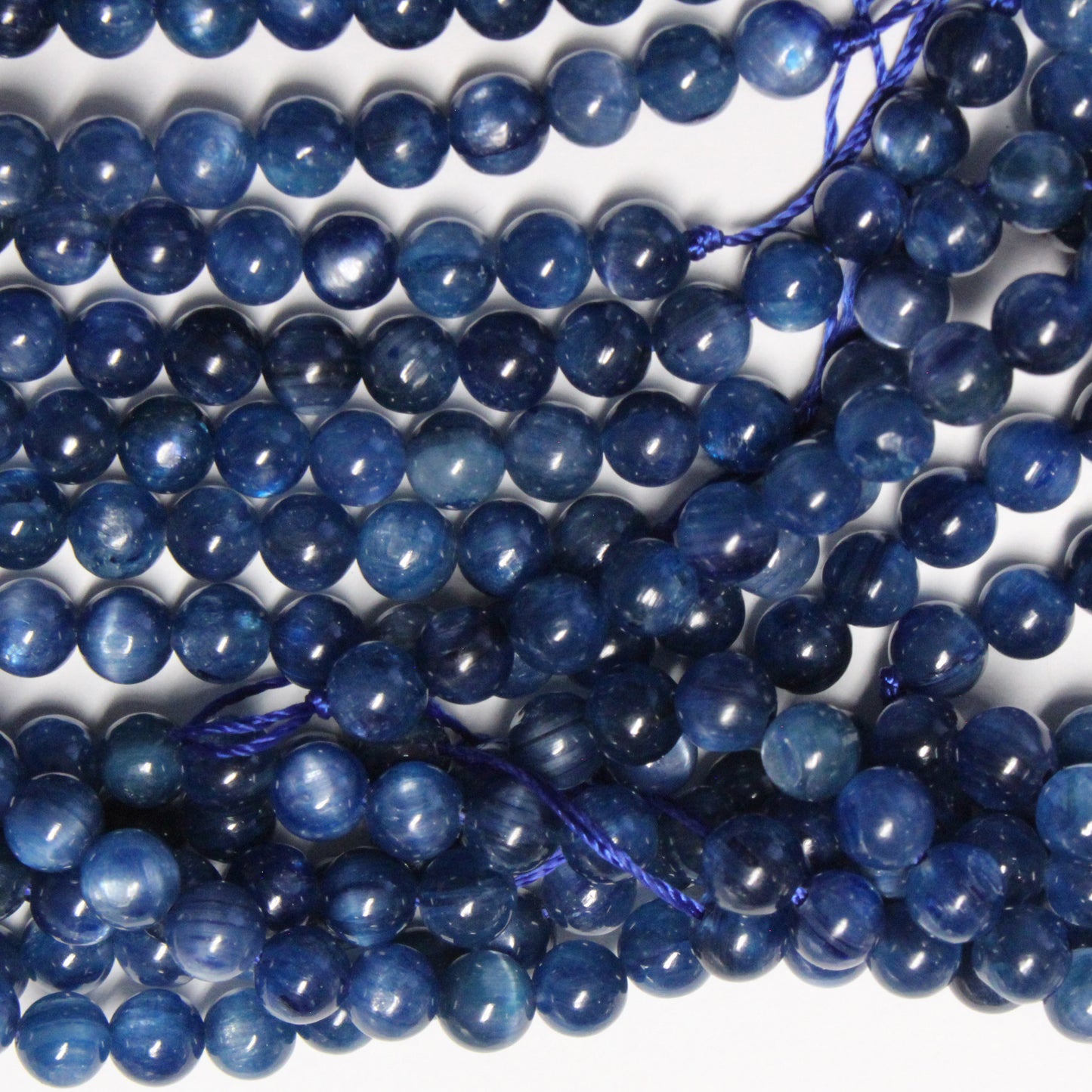 5.5mm Kyanite Round Beads / 15" Strand