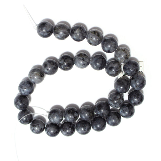 NORWEGIAN LABRADRORITE Beads – 12mm Round / 15" Strand