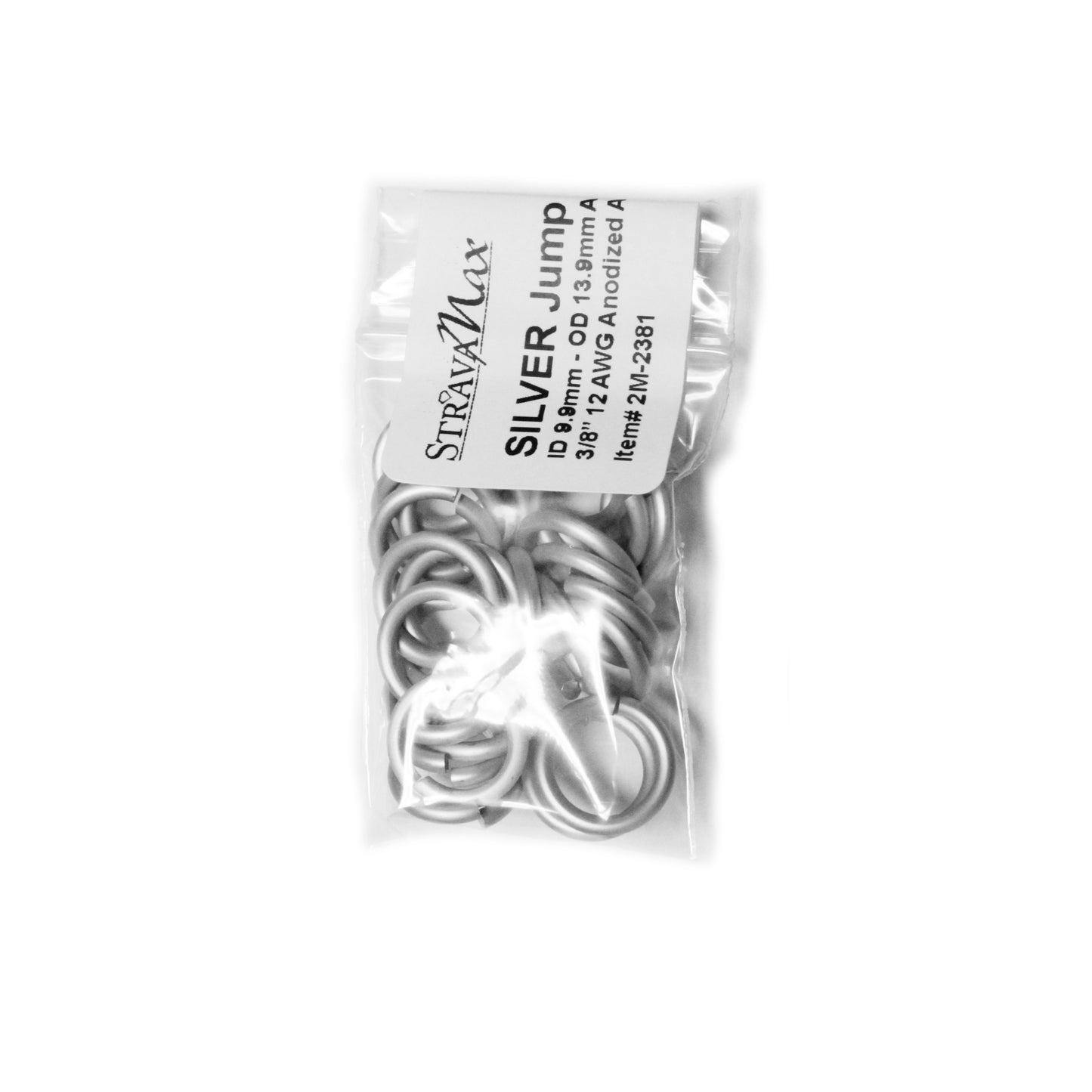 MATTE SILVER 10mm 12 GA Jump Rings - 25 Pack